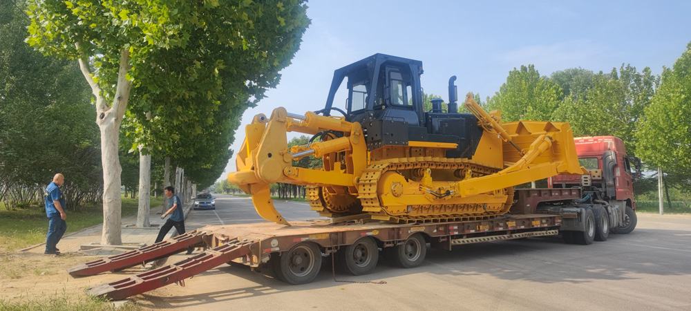 Teste de campo do Bulldozer SD32 320HP concluído, pronto para envio para a Argélia